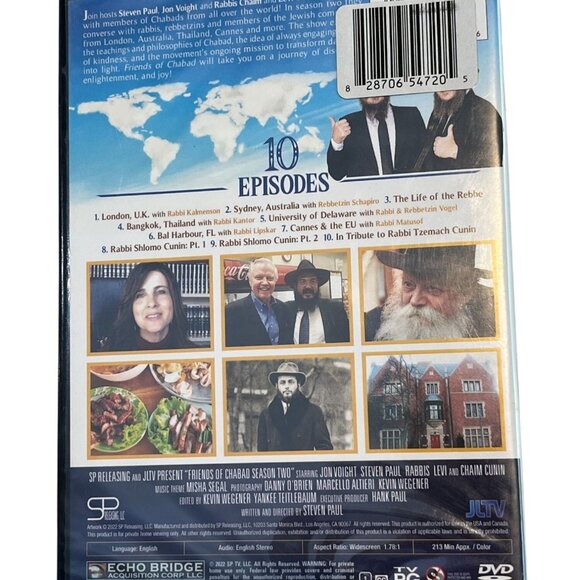 Friends of Chabad Season Two DVD Set • Jon Voight • 10 Episode Talk Show • New - Picture 2 of 4